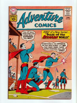 Adventure Comics 285 1st Tales Of The Bizarro World Dc Comics 1961 Vg/fn