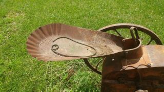 Vintage Hand Crank Corn Sheller Steel Or Cast Iron 2015 Wheel Turns Red Ih?