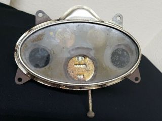 Vintage Unrestored Stewart Warner Oval Speedometer Odometer 20 