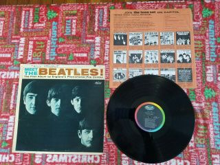 The Beatles Lp Record Meet The Beatles,  Capitol 1964 Mono