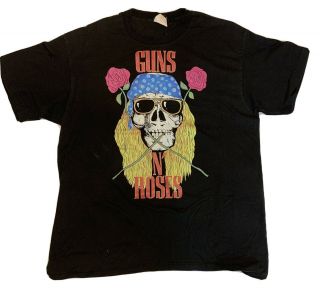 Guns N Roses Rare Vintage T - Shirt Size Xl “axl Was Here”