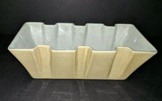 Vintage Red Wing Ceramic Pottery Ribbed Planter Yellow 10 " X 5 " X 3.  5 " 1265
