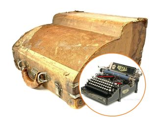 Scarce Royal No.  5 Typewriter Case Antique Schreibmaschine Vtg Machine A Ecrire