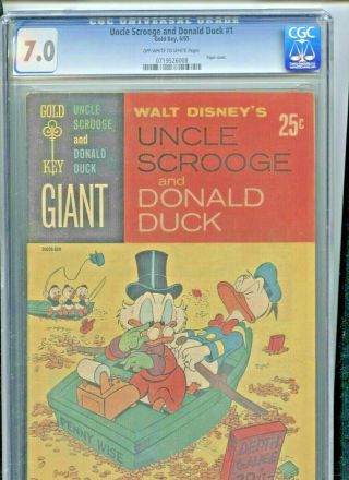 Uncle Scrooge And Donald Duck No.  1 - Cgc 7.  0