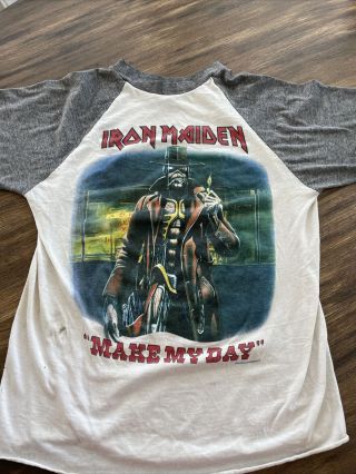 Vintage Iron Maiden Concert Shirt 1986