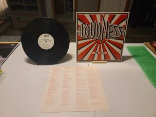 Loudness Thunder In The East 1985 Atco Records W/inner Rare Nm Cond