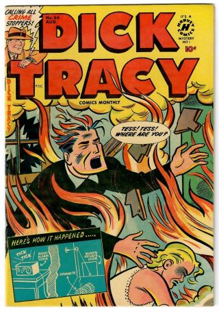Dick Tracy (1950) 66 1st Print Harvey Joe Simon Cover Chester Gould Strips Vf -