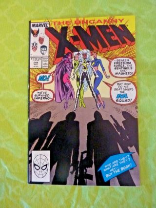 Marvel Comics Uncanny X - Men 244 - Jubilee 1st Appearance May 1989 (m0 57)