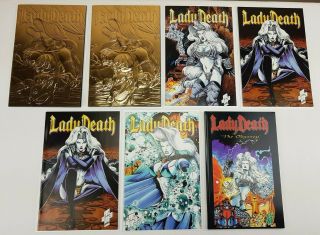 Chaos Comics Lady Death Odyssey 1 - 4 & Trade Paperback - E