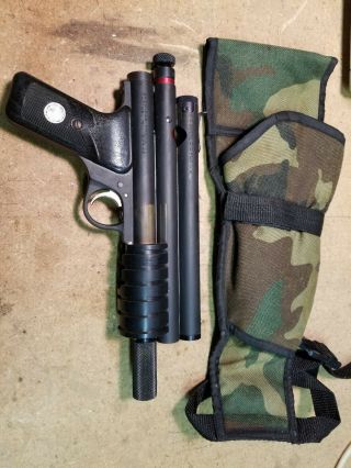 Vintage Sheridan Pgp Paintball Pistol W/ Holster And Accessories