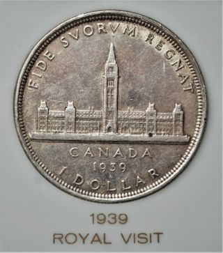 Set of 6 Canada Commemorative Silver Dollars in Custom Vintage Holder 3