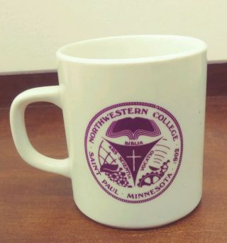 Northwestern College Coffee Mug Saint Paul Minnesota Vtg
