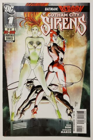 Gotham City Sirens 1 (2009,  Dc) Nm Harley Quinn Catwoman Poison Ivy
