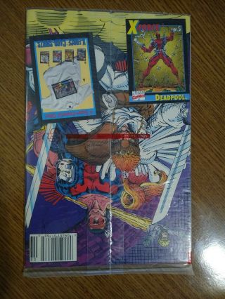 X - Force 1 With Deadpool Card Still Factory Marvel 1991 Promo Rookie Card