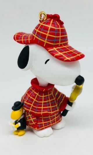 2000 The Detective Hallmark Ornament Spotlight On Snoopy 3