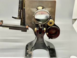 Vintage Antique Spencer Buffalo Co.  Scientific Brass Microscope 3