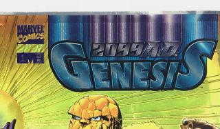 2099 AD Genesis Cover Marvel Comics Chromium - Uncut Cover 3