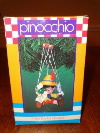 Enesco Treasury Of Christmas Ornaments Pinocchio W/box