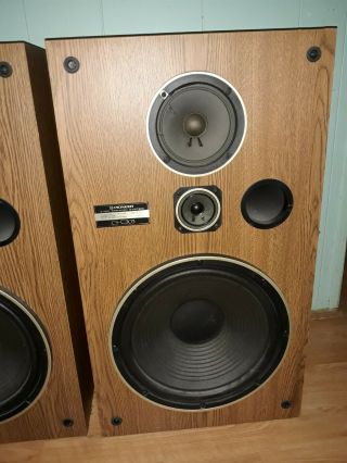Vintage Pioneer 3 way Speakers CS - G303 120 Watt Awesome Vintage Sound 3