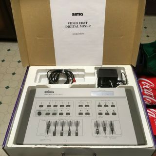 Vintage Sima Video Ed/it Digital Audio Video Mixer Model Sfx - M