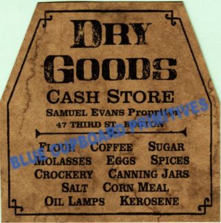 Primitive Vintage Early Look Dry Goods Cupboard Pantry 21 Labels