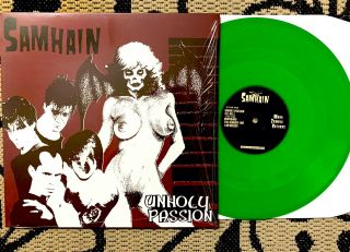 Samhain Unholy Passion Lp,  Translucent Green Vinyl,  Misfits Danzig Punk Record