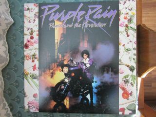 Prince And The Revolution Purple Rain Lp,  1984 Vintage Ex,  W/poster