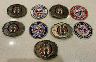 Boy Scouts 2017 National Jamboree Officer Belt Buckle & Patch Set Of 9