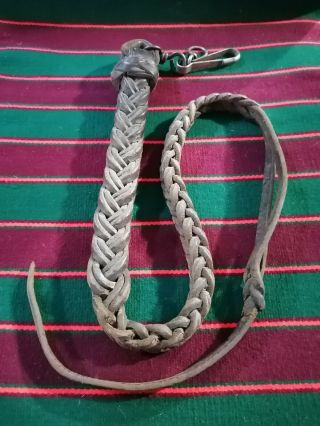 Antique Vintage Leather Horse Whip Riding Handmade