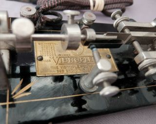 1924 Vibroplex Japanned telegraph key 