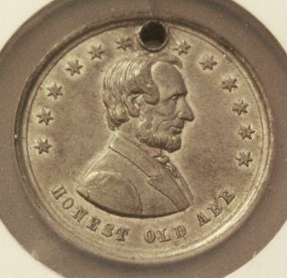 1864 Abraham Lincoln Presidential Campaign Token Dewitt AL 1864 - 4 NGC MS - 61 2