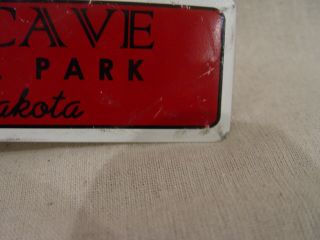 Vintage Wind Cave National Park So.  Dakota Souvenir License Plate Topper Sign 2