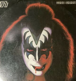 Kiss Gene Simmons 1978 Solo Album Vinyl Lp Record Nblp 7120