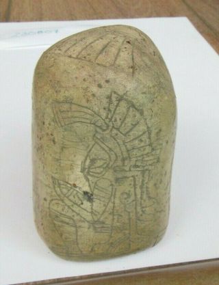 Ancient Pre - Columbian Ojuelos de Jalisco Alien God Offering Stone Artifact 5