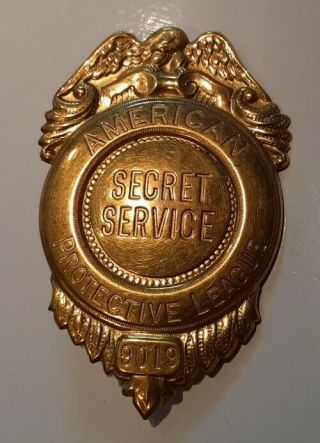 1918 - 1919 Ww1 American Protective League Secret Service Pin Badge
