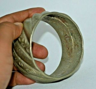 EXTREMELY RARE ANCIENT NORSE VIKING BRONZE BRACELET - CIRCA 9th/10th CENTURY 2