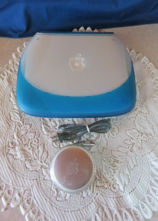 Vintage APPLE iBook G3 Blueberry CLAMSHELL LAPTOP M2453 2