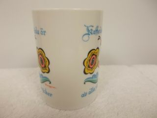 Berggren Swedish Kaffetaren Den Basta Floral Porcelain Coffee Tea Cup Mug 2