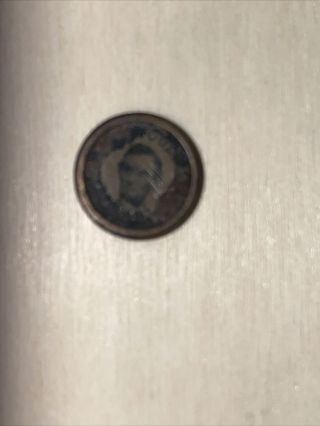 1864 Lincoln - Johnson Presidential Campaign Button - -