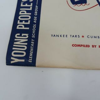 1948 Young People’s Records Yankee Tars By Tom Glazer YPR - 303 Rare 3