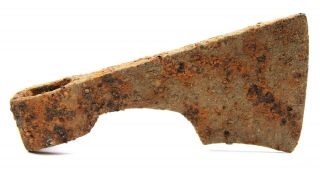Ancient Rare Authentic Viking Kievan Rus Very Large Iron Battle Axe 12 - 14th AD 2