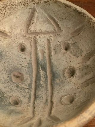 Unique Pre - Columbian Clay Plate " Ufo " Images,  Lake Cuitzeo,  Mexico
