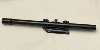 Vintage Weaver Co Model 344 13 " Tube Rifle Scope W/ T1 Side Mount El Paso Tx Usa
