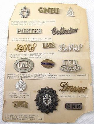 Antique Railroad Pins Obsolete Police Badge London Midland Scottish Rr Driver Et
