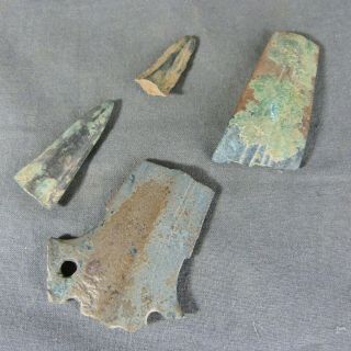Rare Late Bronze Age Sword Fragments Circa 1200 - 800 Bc
