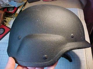 Vintage Us Pasgt Large Made With Kevlar Helmet - Black