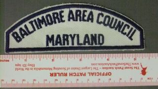 Boy Scout Baltimore Area Council Wbs Md Full Strip 4715ii