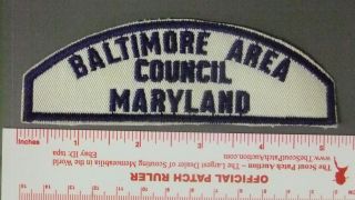 Boy Scout Baltimore Area Council Wbs Md Full Strip 4709ii