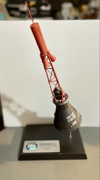 Friendship 7 Ma - 6 " Milestones In Space " Danbury Model Mercury Capsule Nasa