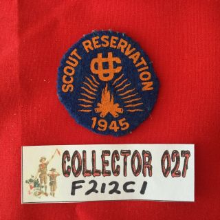 Boy Scout 1945 Union Council Scout Reservation Felt Patch